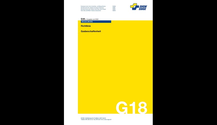 Die überarbeitete Richtlinie G18 ist voraussichtlich im Frühling erhältlich.
