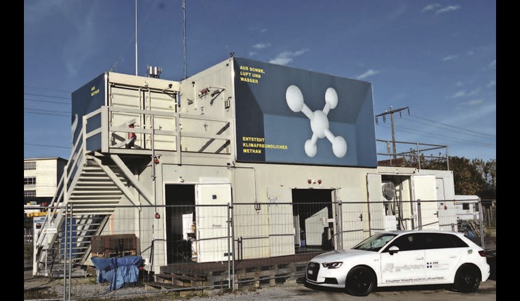 Fig. 1 Forschungsplattform für Power-to-X in Rapperswil.