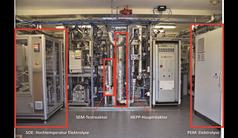 Fig. 8a Zentraler Anlagenteil der HEPP-Anlage des IET an der OST in Rapperswil.