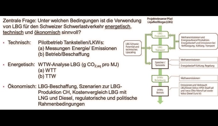 Fig. 1 Darstellung der Untersuchungsaspekte des Projektes entlang der Wertschöpfungskette von LBG.