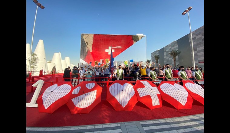 Der Schweizer Pavillon gehört zu den beliebtesten und meist besuchten Pavillons der Expo. Die Millionengrenze wurde bereits geknackt. (©EDA)