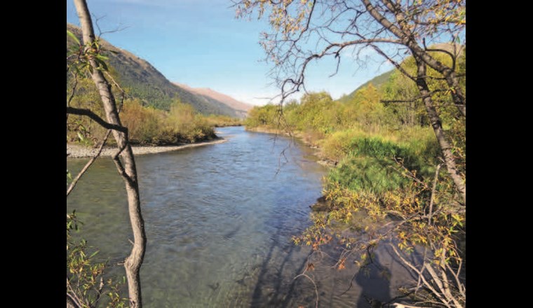 Wiederbelebter Inn unterhalb von Bever.