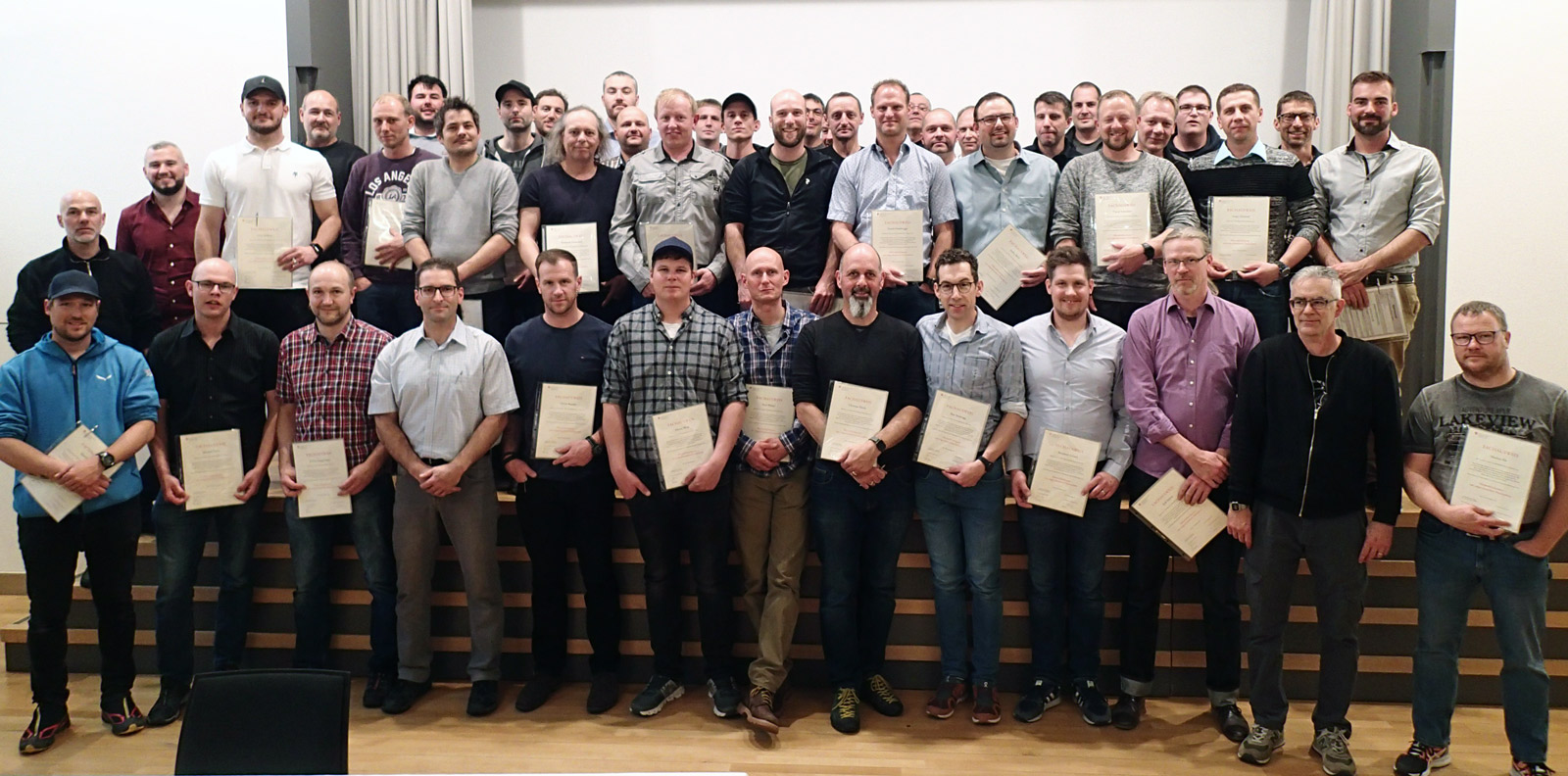 Gratulation den neuen Klärwerkfachmännern 2022.
Bild: Jürg Sinniger, AWEL