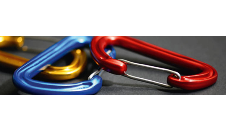 Der Karabiner als Sinnbild für eine integrierte Sicherheit (© VSE/SVGW)