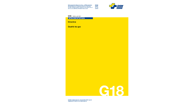 Revidierte G18 Gasqualität wird per 1. Juni in Kraft gesetzt.