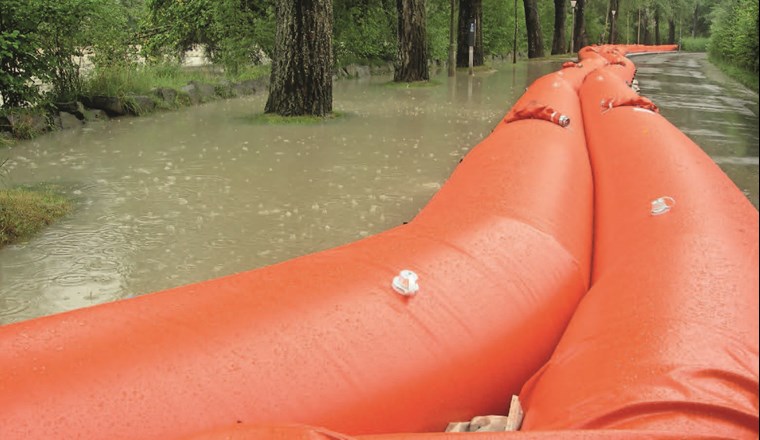 Hochwasser im Juli 2021. (© Beaver Schutzsysteme AG)