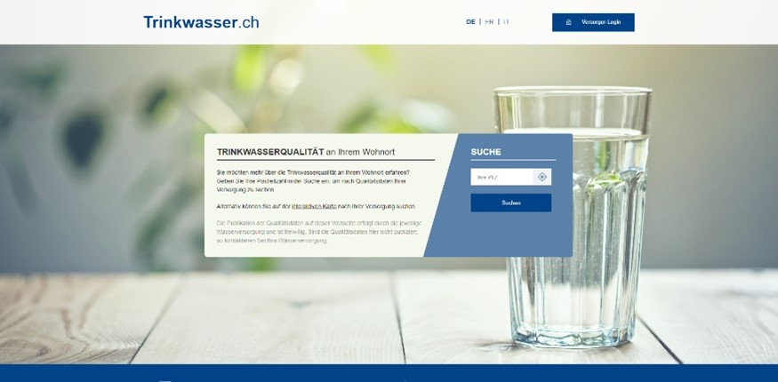 Versorger, die ihre Qualitätsdaten auf trinkwasser.ch publizieren und damit ihrer Informationspflicht nachkommen möchten, können sich ab sofort kostenlos anmelden und ihre Daten eintragen. (Bild: © SVGW)