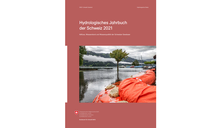 Das Hydrologische Jahrbuch der Schweiz wird vom Bundesamt für Umwelt (BAFU) herausgegeben und liefert einen Überblick über das hydrologische Geschehen auf nationaler Ebene. (Bild: ©BAFU)