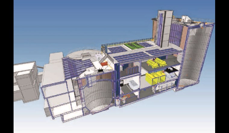Fig. 3 Planungsmodell in einem IFC-Viewer dargestellt.
