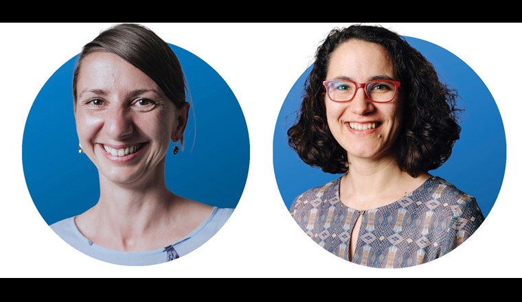 Sara Engelhard, Projektleiterin Abwasserreinigung / StV. Direktorin (rechts) und Dr. Nadine Czekalski, 
Projektleiterin Gewässerschutz betreuen die internationalen Projekte des VSA.