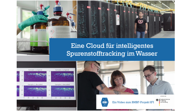 Mit dem «K²I-Spurenstoff-Tracker» entsteht eine laborübergreifende Cloudlösung, mit der Wasserversorger mittels Non-Target-Analytik detektierte organische Spurenstoffe schneller auswerten können. (©Bundeministerium für Bildung und Forschung (BMBF))