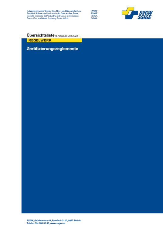 Von der SVGW-Geschäftsstelle wurden die allgemeinen Geschäftsbedingungen (ZW101) angepasst und im Januar 2023 verabschiedet. (Bild: ©SVGW)