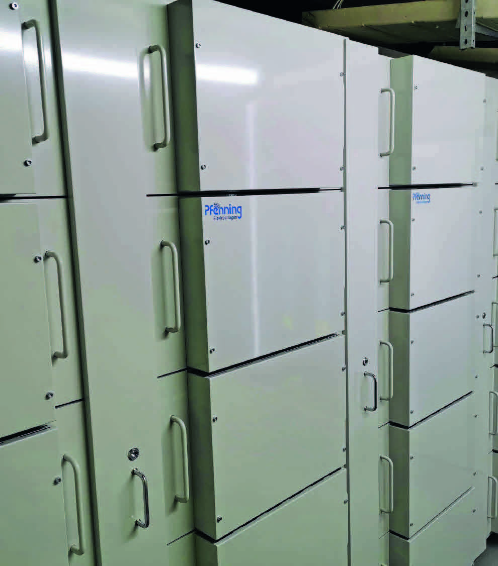 LiFePO4-Batteriezellen auf der ARA Gossau-Grüningen.