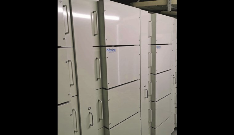 LiFePO4-Batteriezellen auf der ARA Gossau-Grüningen.