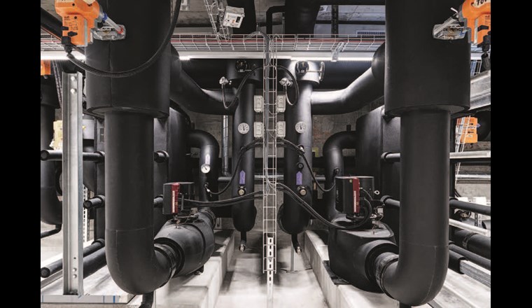 Anergieleitung für den Energieverbund Escherwiese. (© ewz)