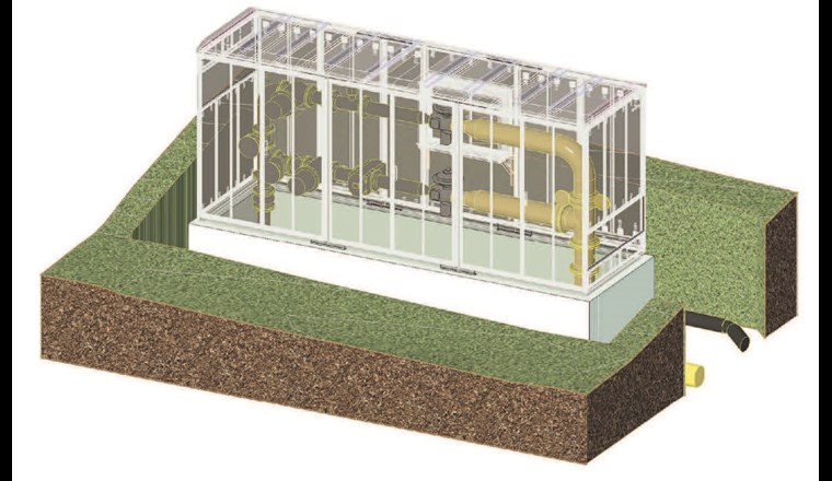 Fig. 4 Modellierte DRM-Station (Bildschirmausschnitt Revit).