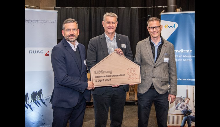 Eröffnung mit Matthias Hauswirth, Patrick Schnellmann und Patrik Rust (v. l.). (© M. Emmenegger)