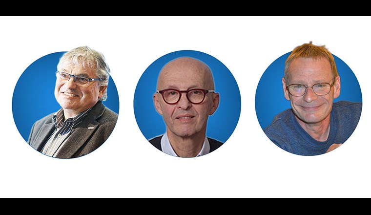 Die Prüfungskommission dankt Manfred Tschui, Philippe Vioget und Christian Zumkeller (v.l.n.r.) für ihr langjähriges Engagement. Foto: VSA