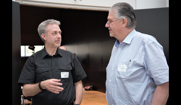 Austausch in der Pause: Peter Seiler (l.) und Thomas Hartmann.