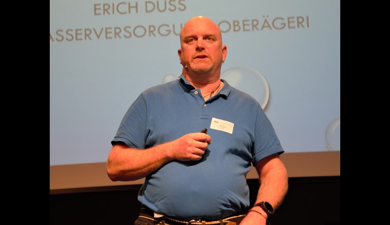 Erich Duss bei seinem Vortrag zur sicheren Organisation von Pikettdiensten: «Positives im Pikettdienst muss unbedingt auch besprochen werden.»