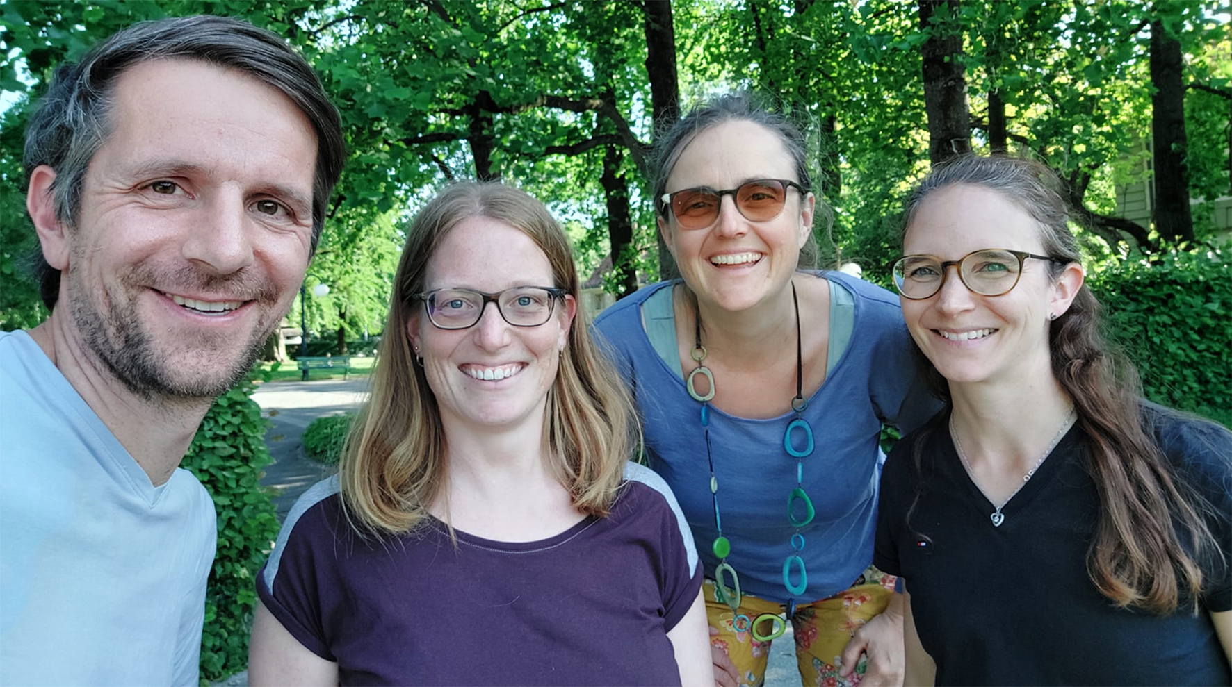 Das motivierte, eingespielte und kompetente Plattform-Team setzt sich auch in den kommenden vier Jahr mit viel Herzblut für den Gewässerschutz ein. V.l.n.r.: Pascal Wunderlin, Fabienne Eugster, Rebekka Gulde und Aline Brander.