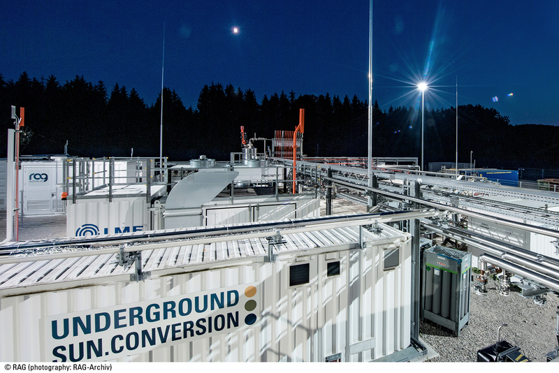 Versuchsanlage «Underground Sun Conversion» in Pilsbach/Oberösterreich. Dort wurde während der drei vergangenen Jahre das Potenzial des Verfahrens untersucht. (© RAG/ K. Lohberger)