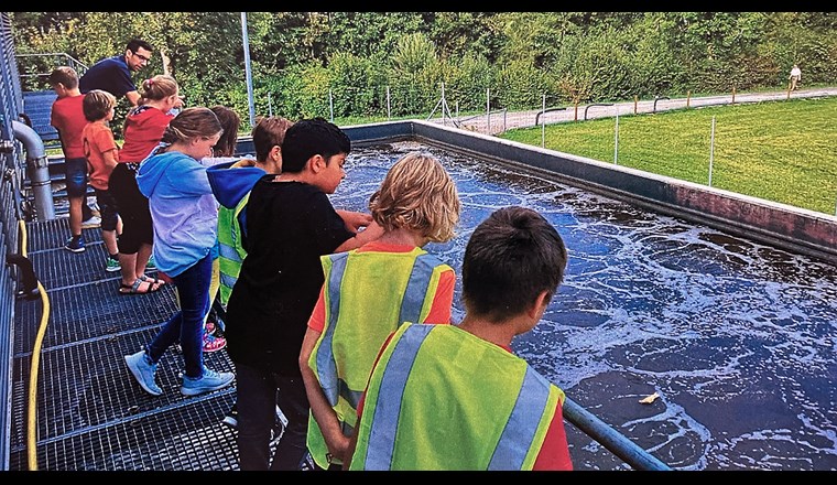Zukunftstagmit Rundgang  auf der ARA Ebnat-Kappel.
Foto (c): ARA Ebnat-Kappel.