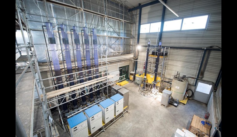 Pilotanlage zur Untersuchung der Eliminierung der Mikroverunreinigungen mit Kombiverfahren.