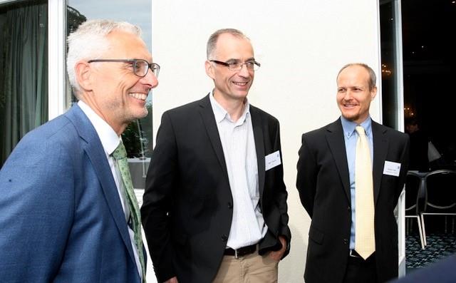 Die drei Präsidenten der AWBR, Prof. Dr. Matthias Maier aus Deutschland, Marc Thieriot aus Frankreich und Roman Wiget aus der Schweiz (v.l.n.r.), beim Festakt am 15. Juni in Konstanz. Bild: AWBR