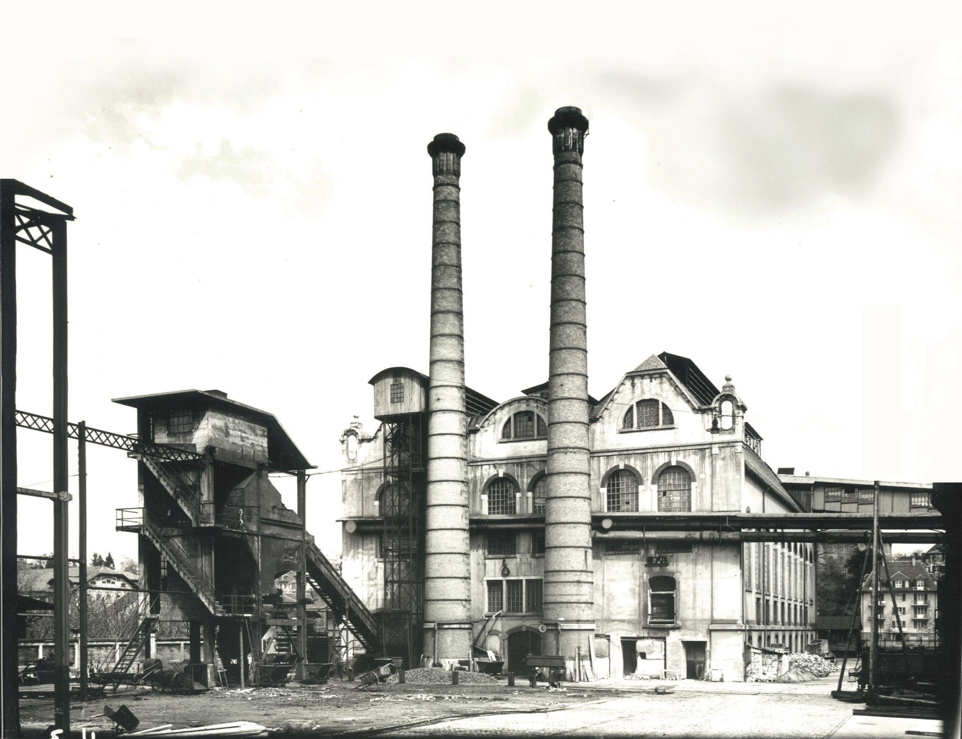 Kathedrale der Energie: Das Hauptgebäude des Berner Gaswerks ist ein Manifest des industriellen Aufbruchs in der Schweiz im 19. Jahrhunder (Bildquelle: ewb Bern)