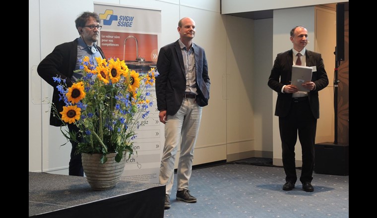 Stellten sich den Fragen (v.r.): André Olschewski, Andreas Peter und Dominique Blanc.