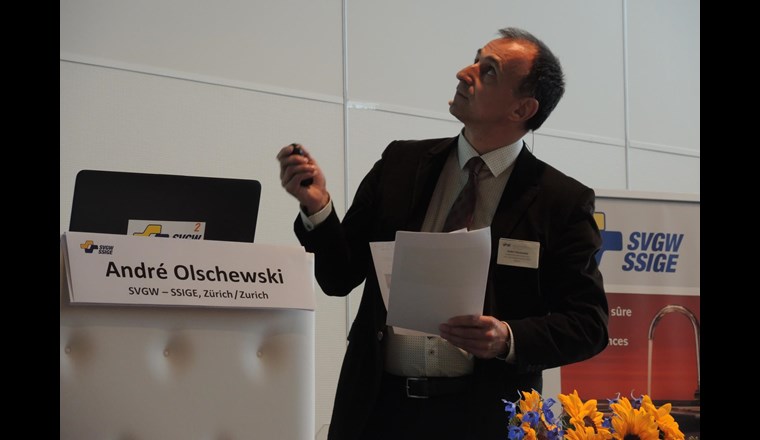 André Olschewski, Bereichsleiter Wasser beim SVGW, orientierte über...