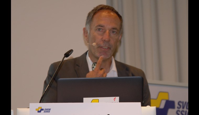 Martin Seifert, Technologie & Umwelt beim SVGW, sprach über das Projekt «Store & Go» der EU.