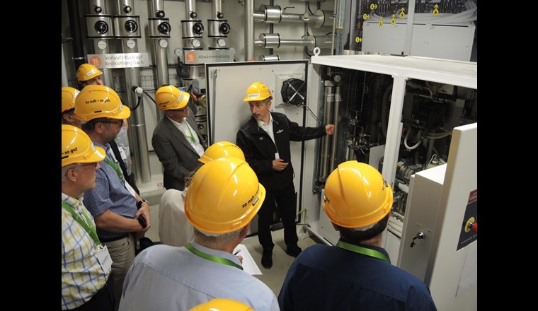 Der Elektrolyseur, das Herzstück der Anlage.