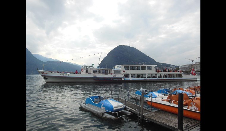 Ein Passagierschiff auf dem Lago di Lugano soll demnächst versuchsweise auf verflüssigtes Erdgas umgerüstet werden.