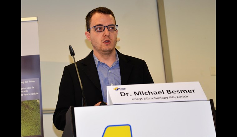 ... es folgte ein Vortrag zur automatisierten Online-Durchflusszytometrie von Michael Besmer. 