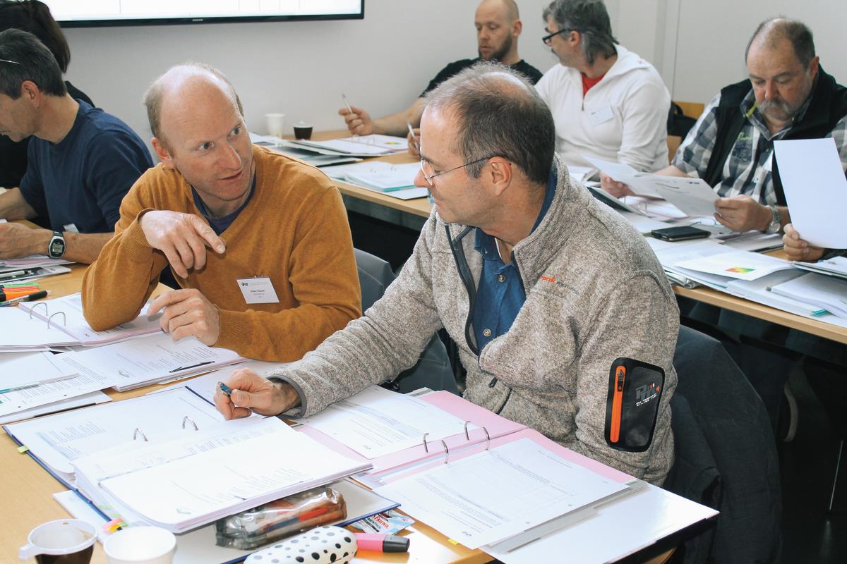 Teilnehmer am Workshop zur Richtline W12.