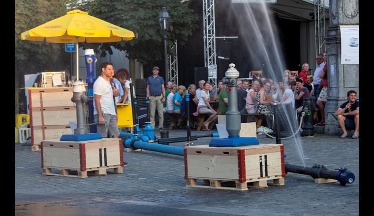 Spiel & Spass zum Thema Wassserversorgung auf dem Stanser Dorfplatz.