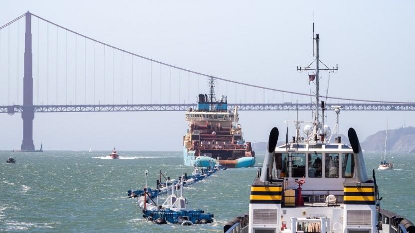 90 Prozent des Plastikmülls sollen bis 2040 aus den Weltmeeren verschwinden. (Foto: The Ocean Cleanup)