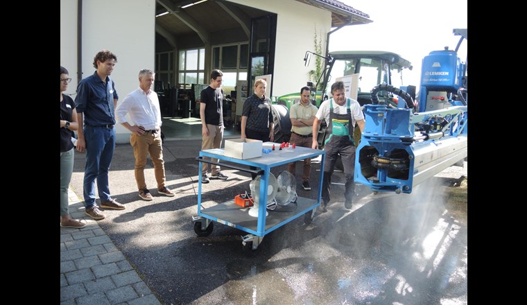 ... für die Beurteilung der Abdrift. (Fotos: Peter C. Müller)