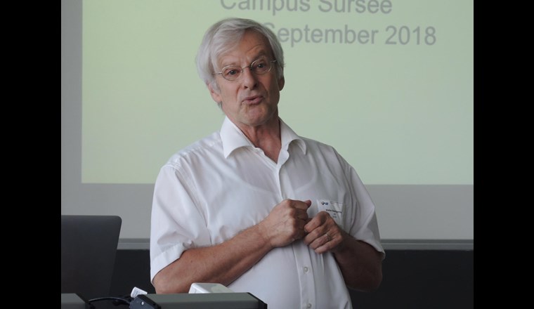 Walter Baumgartner von der eaB informierte …