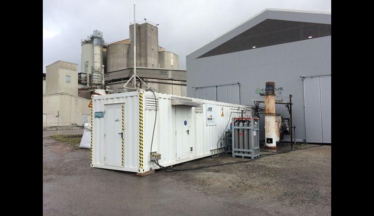 Pilotanlage zur Methanisierung im schwedischen Köping. (Foto: Felix Ortloff)