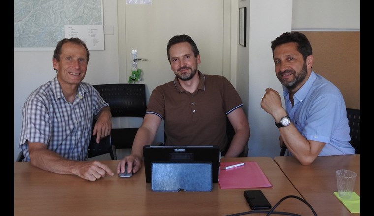 Alain Wyss, Thierry Ackermann et Luca Rossi (de gauche à droite)