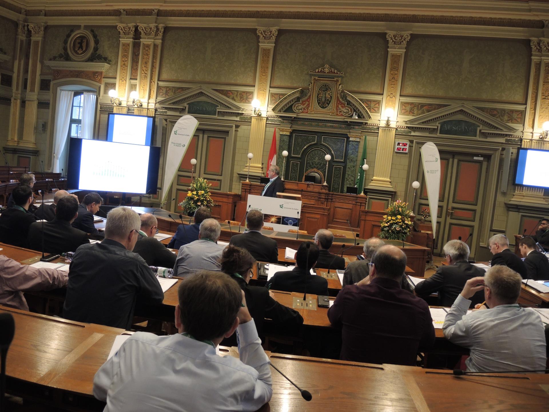 Wärmetagung 2018 im historischen Kantonratssaal in St.Gallen.