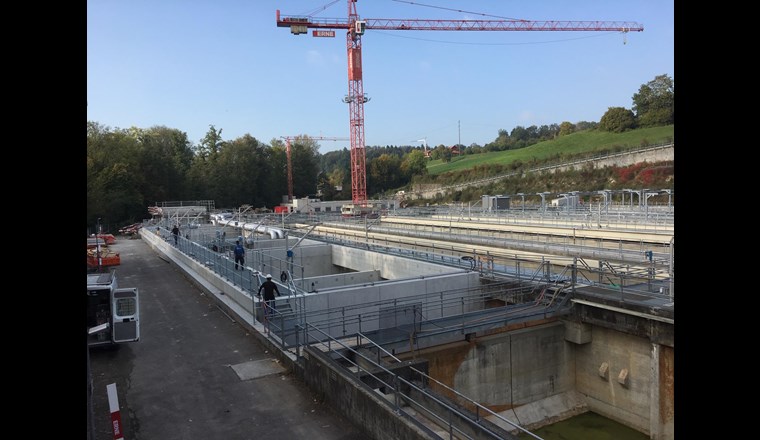 Derzeit wird die Kläranlage Schönau mit einer 4. Reinigungsstufe erweitert.