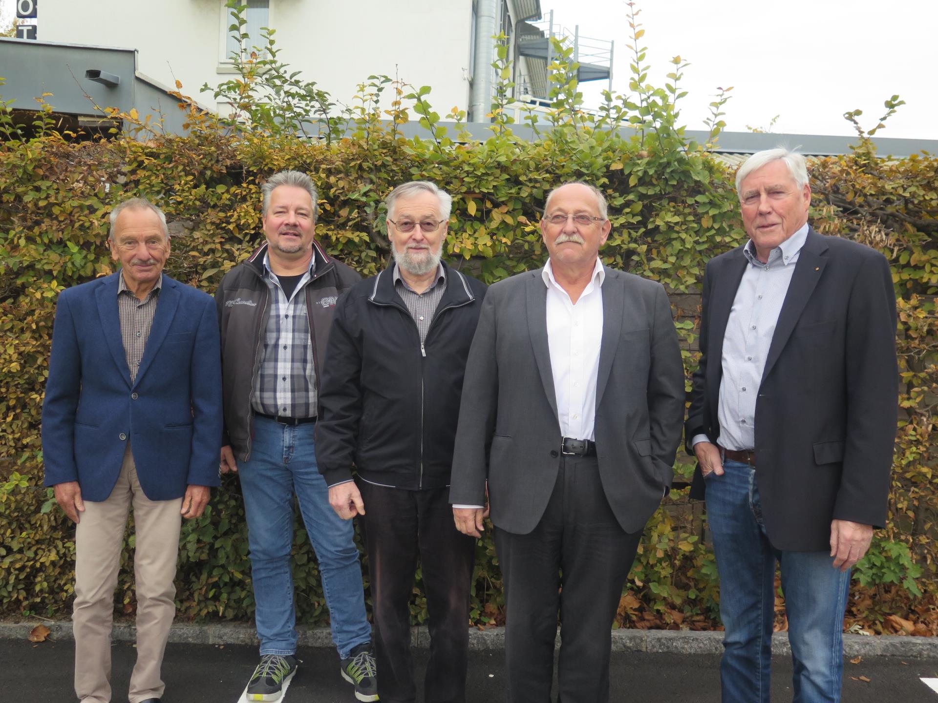 Vielen Dank an (v.l.n.r.): Walter Schibli, Daniel Nater, Alfred Hächler. Hans-Ulrich Gränicher und Bruno Schmuck!