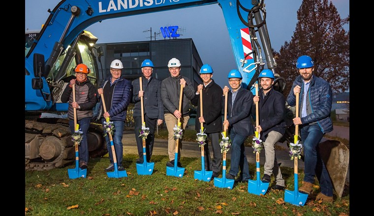 Spatenstich für das neue WWZ-Gebäude in Zug.