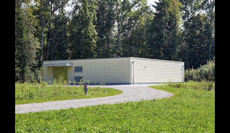 Fig. 4 Das Pumpwerk Schachen ist seit 2012 in Betrieb. (Quelle: Technische Betriebe Weinfelden AG)