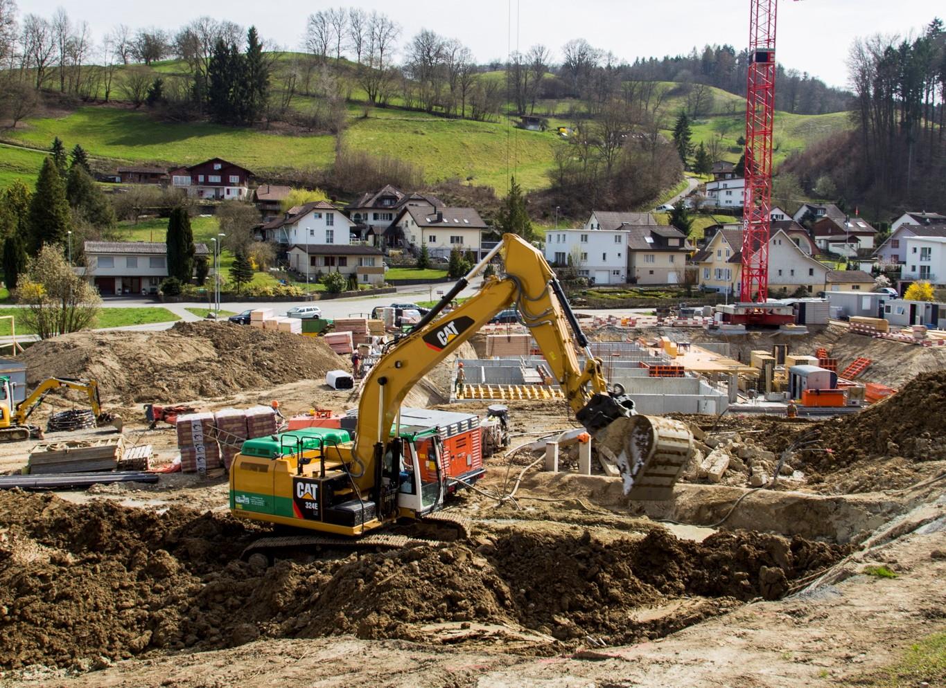 Die bauliche Entwicklung ist der wichtigste Faktor für den Kulturlandverlust. Dies zeigt auch das Nationale Forschungsprogramm NFP68 (Foto: NFP/Aargauer Zeitung / Mario Heller)