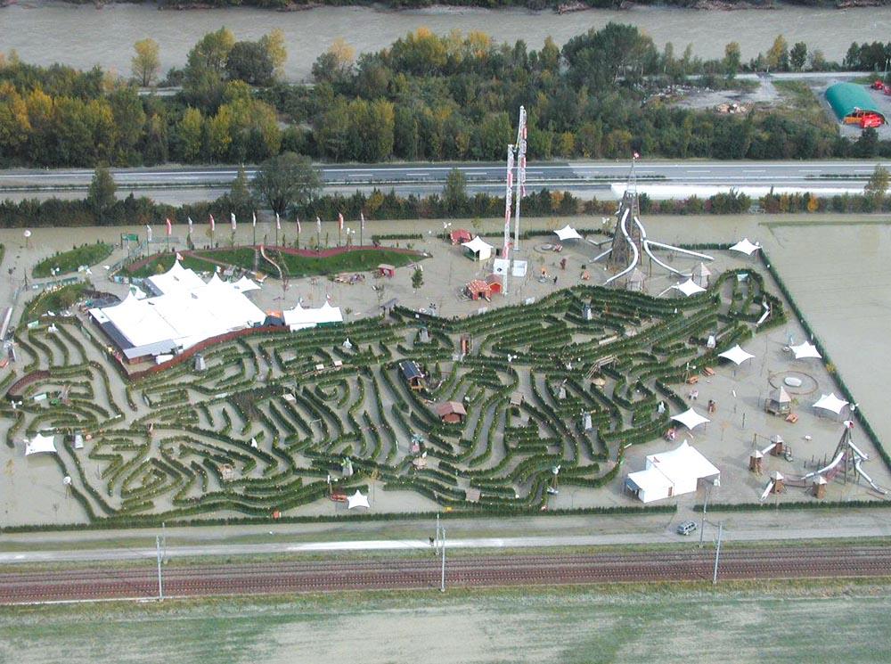 Immer wieder kommt es an der Rhône zu Überschwemmungen: Hier soll nun das Generationenprojekt einer dritten Flusskorrektion helfen. (Foto: Kanton Wallis)